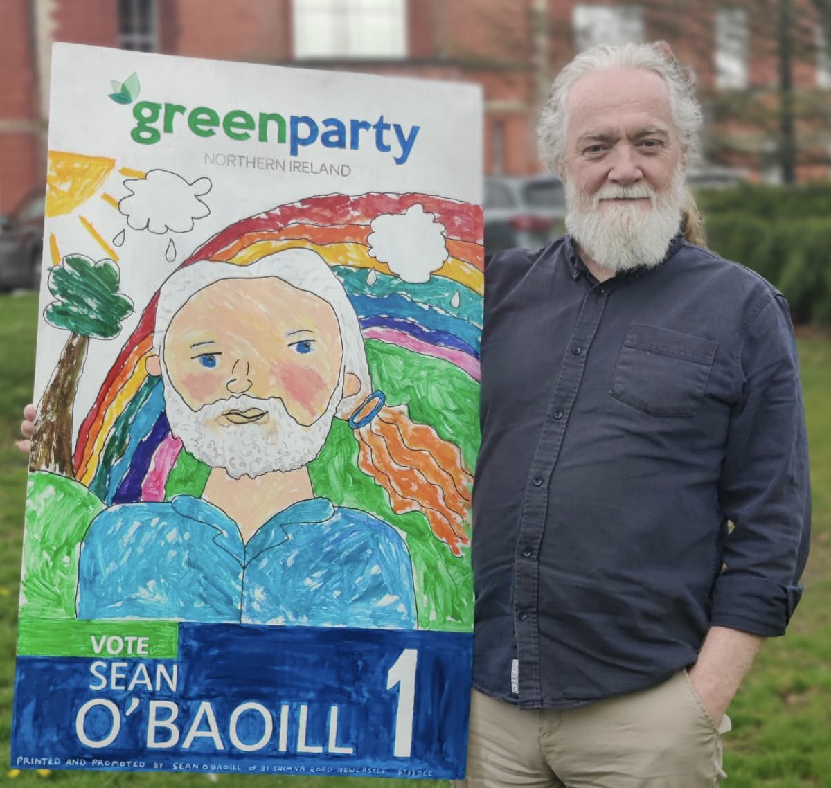 SeanOBaoill's tweet photo. That’s me registered as a Green Party candidate for The Mournes DEA in Newry Mourne and Down District Council. Looking forward to working for a Cleaner Greener and Fairer district. https://t.co/guYWVGOE9V