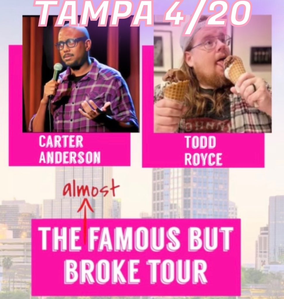 TONIGHT in TAMPA FL at <a href="/sidesplittersFL/">Side Splitters Tampa</a> 
there are still some tickets available 

ci.ovationtix.com/35578/producti…