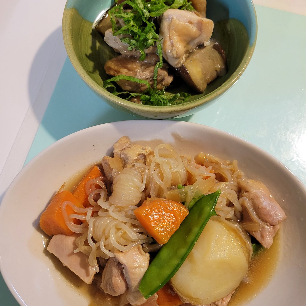 ayaoya2020's tweet photo. 今日は鶏肉料理を2品😊
肉じゃがと茄子の生姜焼き😋

#今日の夜ご飯 
#明日は何にしよう
#明日は金��日だ…😅 https://t.co/YxcnsV1j17