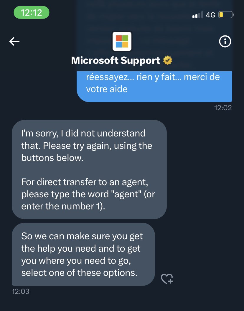 BaptisteBurrier's tweet photo. @microsoftfrance @microsoftfrance vous pouvez reprendre la main ? Parce que ça risque d’être compliqué avec votre compte @MicrosoftHelps… https://t.co/kZJToL1vPb