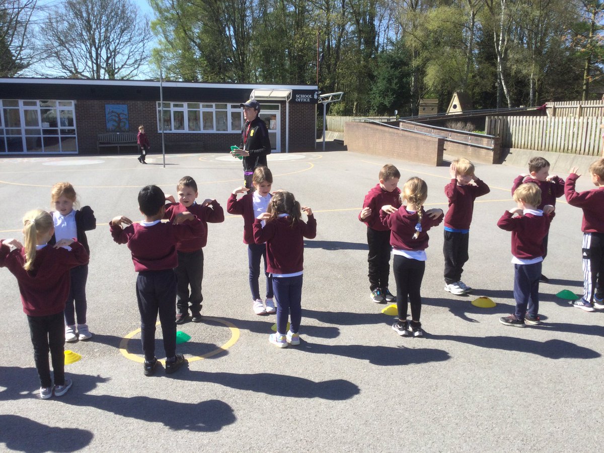 Wrens enjoying cricket skills in the sunshine this morning.🏏☀️