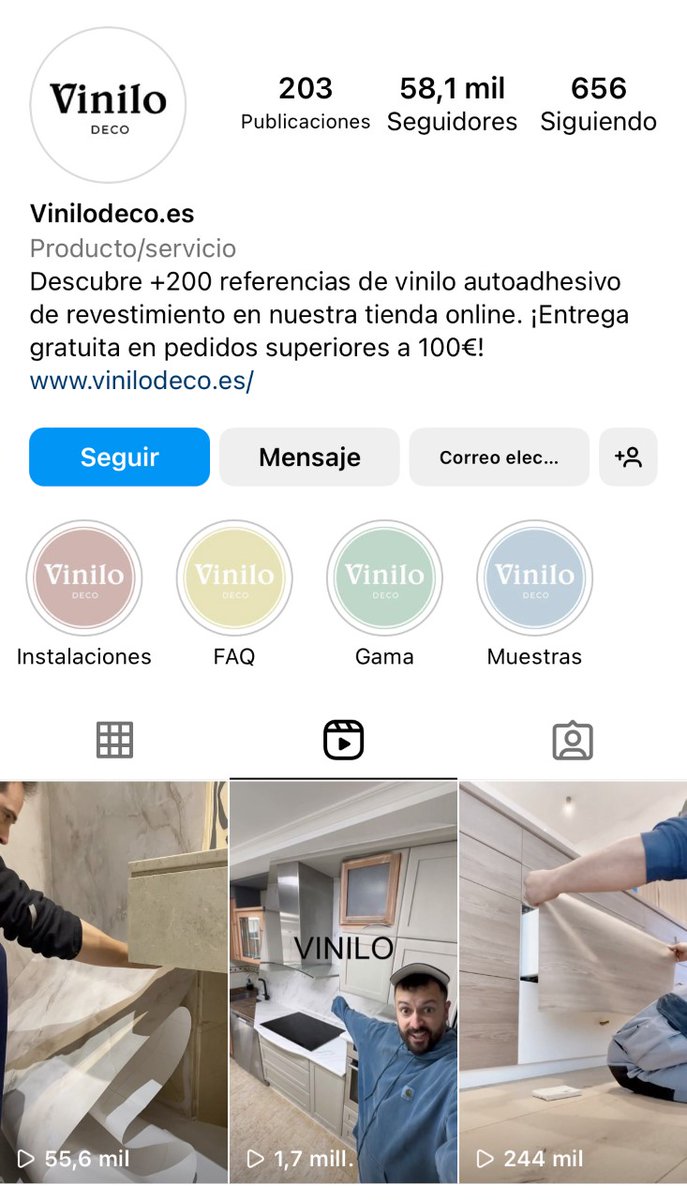 emdigitalagency's tweet photo. Seguimos cosechando resultados de la estrategia de #socialmediamarketing implementada en #Vinilodeco. Colaboraciones con #influencers consolidan además la marca en #Instagram.👇

📈 +158% de seguidores el último trimestre.

✅https://t.co/s8JhPF391B

#SMM #Marketing https://t.co/THEgswzdXY