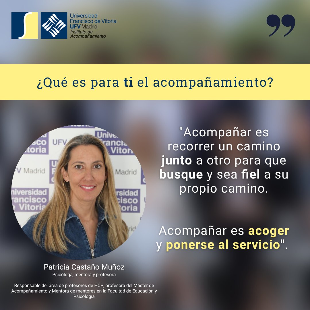 ¡Buenas tardes y feliz jueves!

Te dejamos con la reflexión de Patricia, miembro del equipo IA.

¡Gracias Patricia por tus palabras!

#InstitutoDeAcompañamiento #UFV