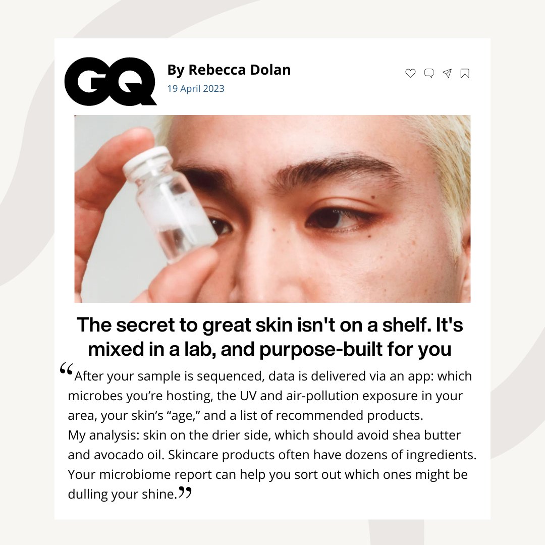 skintrustclub's tweet photo. We're in @GQMagazine! Amazing article on skincare personalisation and how we are helping to eliminate the confusion behind skincare shopping. ✨ 
👉 Read here: https://t.co/wqG8USWTL3 https://t.co/tJ0YAQc73P