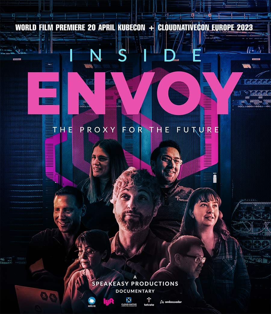 Grab your popcorn and join us this evening at #KubeCon + #CloudNativeCon for the world premiere of Inside Envoy, the new @EnvoyProxy documentary from @Speakeasy_Films! 🍿 

18:15 – 19:00 | FORUM CENTER 

events.linuxfoundation.org/kubecon-cloudn…