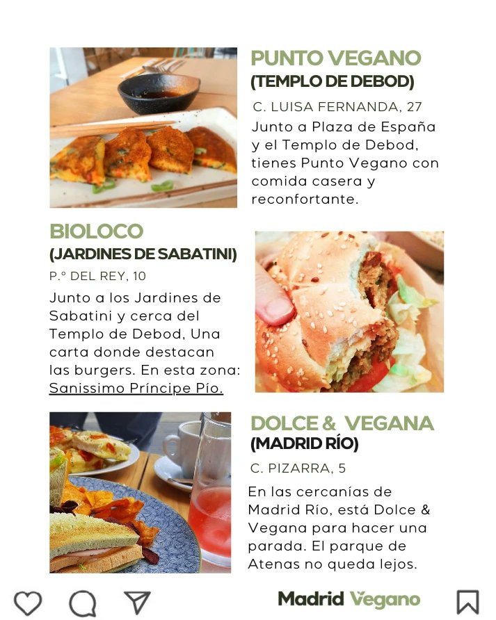 madrid_vegano's tweet photo. @Punto_Vegano Templo de Debod
#Bioloco Jardines de Sabático
#DolceandVegana Madrid Río https://t.co/BWtcEZY2Nh