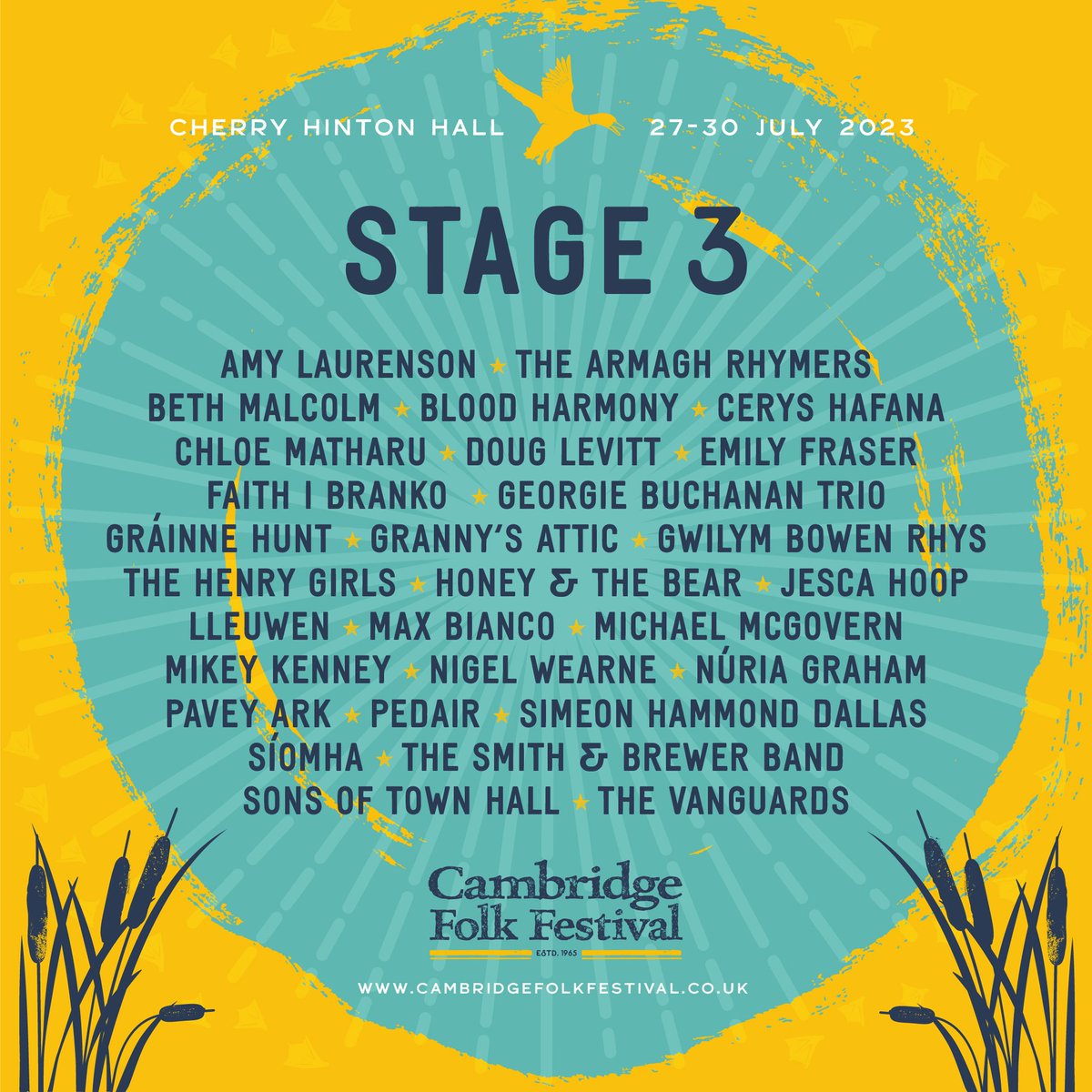 2023 is a big year for us! It's the year we finally update our Twitter account(!) Just kidding, but not about the big year - as well as La Roche, we'll be at <a href="/CamFolkFest/">Cambridge Folk Festival</a>, and we're happy to announce today that we'll be playing <a href="/blackdeerfest/">Black Deer Festival</a> too! #bluegrass #americana #country