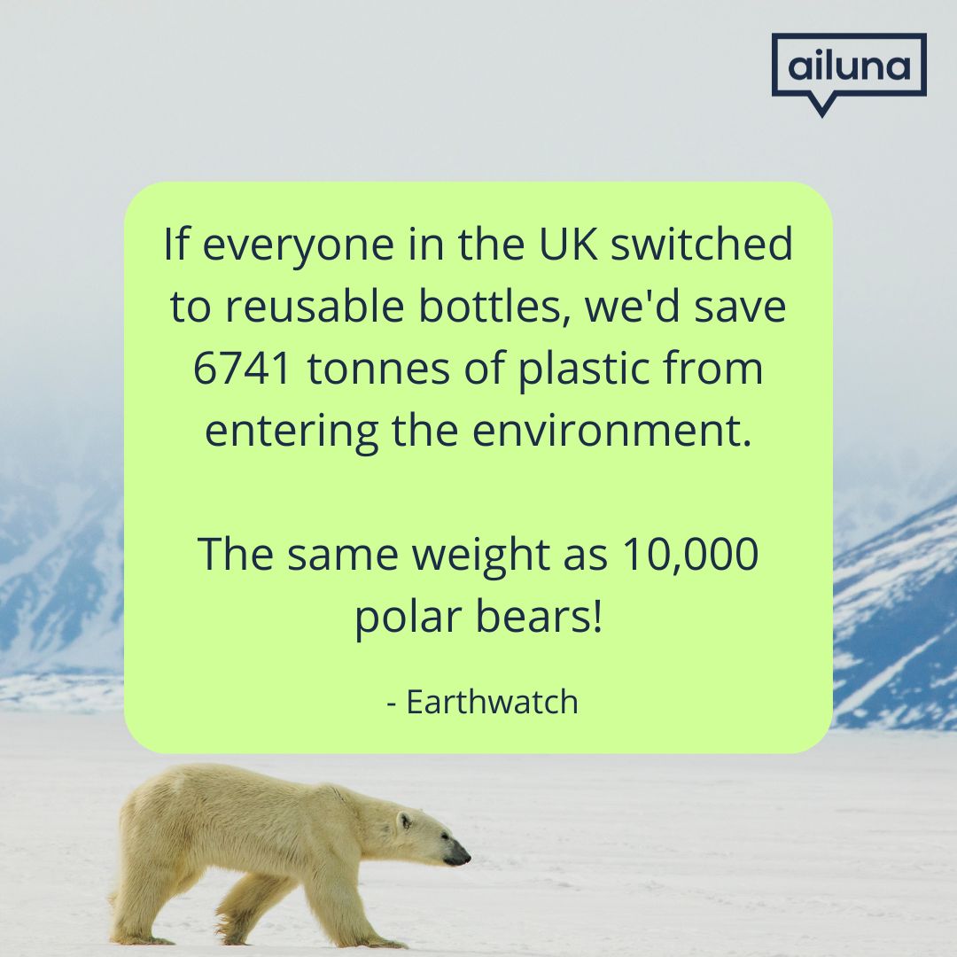 Easy way to make a positive impact on the environment > switching to reusable bottles! They come in fun designs and colours, so you can stay hydrated in style!
Download the Ailuna app to get started: ailuna.app.link/downloadtw
#reuseplastic #reusablebottles #SayNoToPlastics