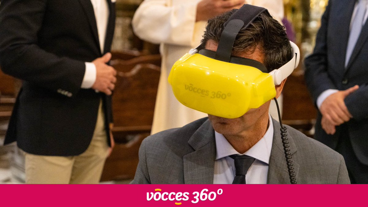 vocces_Lab's tweet photo. 😎 El #futuro ha llegado al #turismo cultural 

⛪️ Vocces 360 es la tecnología de #VR en 360 grados en la que disfrutar de una #experiencia única cómodamente desde la estación giratoria que hemos diseñado 

Descubre más en https://t.co/xoO4UJw4gO https://t.co/R65dXfMCln