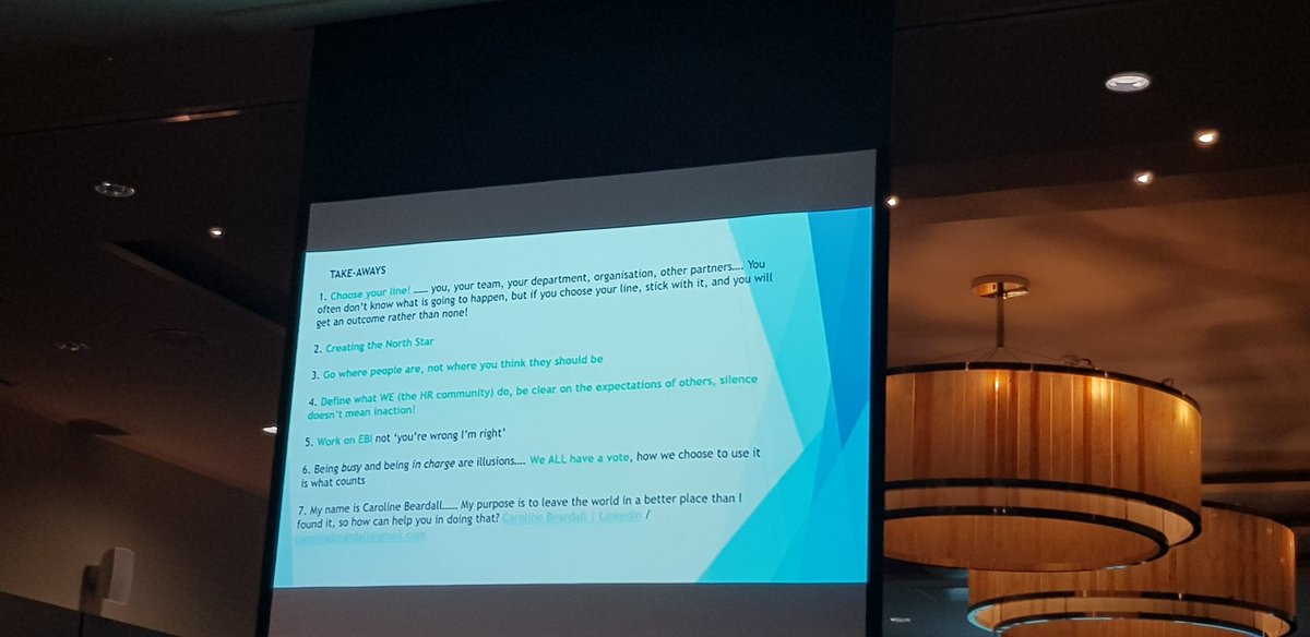 Key  take aways from Ms.Caroline Beardall Former Regional Chief People Officer, NHS England. Emphasis on mindset, purpose and user friendly design key in change process.<a href="/HSE_HR/">HSE HR</a> #2023HSEHRConference