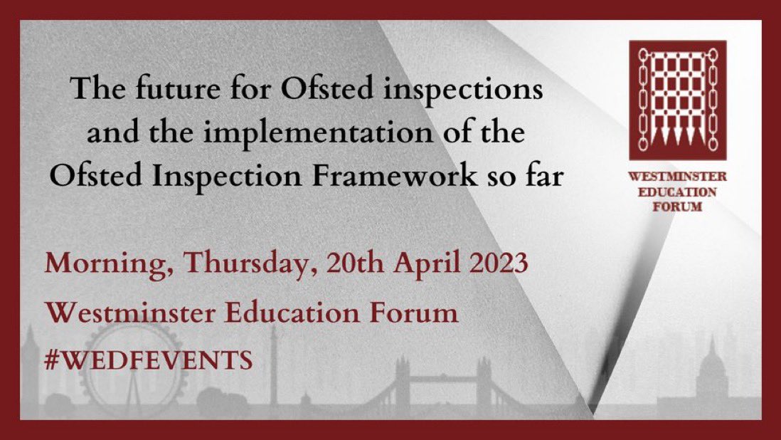 rochellelaine's tweet image. A very meaningful discussion with @WEdFEvents on The future for Ofsted inspections and the implementation of the Ofsted Inspection Framework. 
Speakers included @DarrenN4NASUWT @ipryce @AdrianLyonsFRSA @FrankWNorris @FieldsHighbury @katiemichelon #ofstedreform