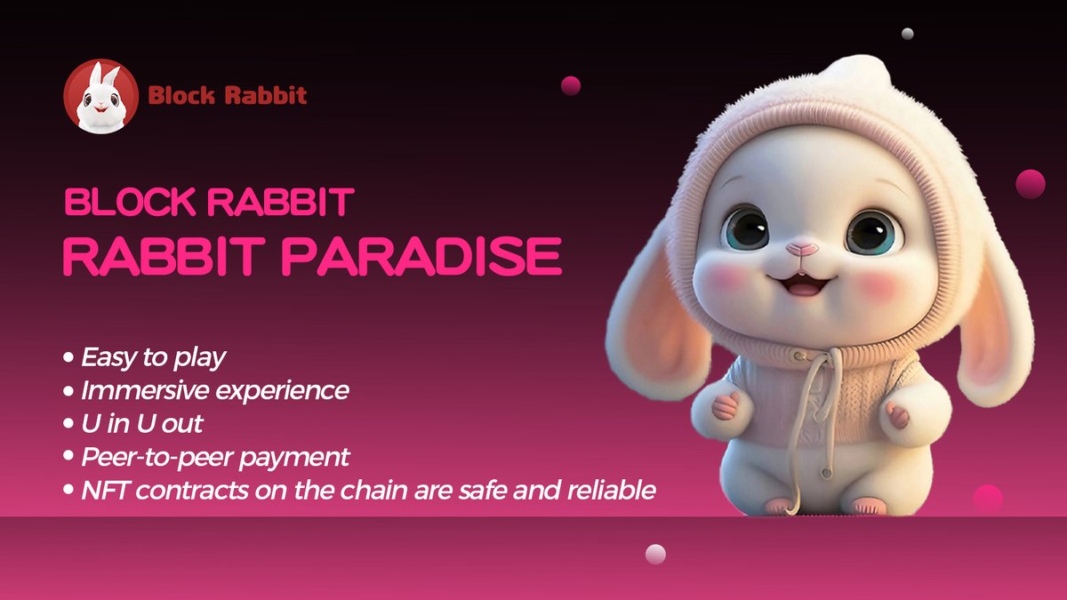 Blockrabbit_top's tweet photo. How much do you know about Block Rabbit's Bunny Land?🤔
💸It is a co-development game that is deeply loved by players. You can formulate your own game strategy and get more benefits.#GameFi #NFTGiveaways https://t.co/UVHQXi9Drj