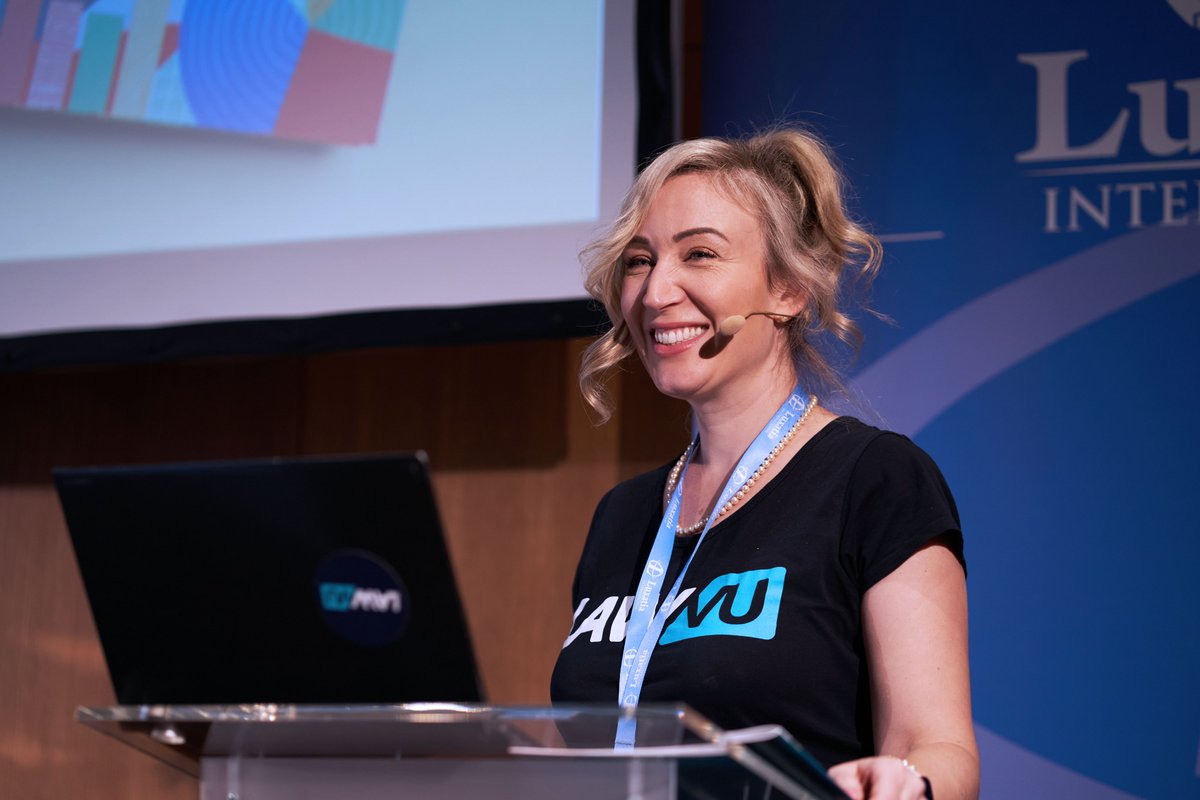Luxatia_intl's tweet photo. We have @bridheff (@Law_Vu) kicking off the 3rd Legal Operations Summit by sharing their practical case study w/ @dentsuintl on maximizing workflow efficiencies for in-house legal teams. Stop by their stand in Berlin to learn more about their innovative solutions! #LegalOps2023 https://t.co/jaDbF2KvzG
