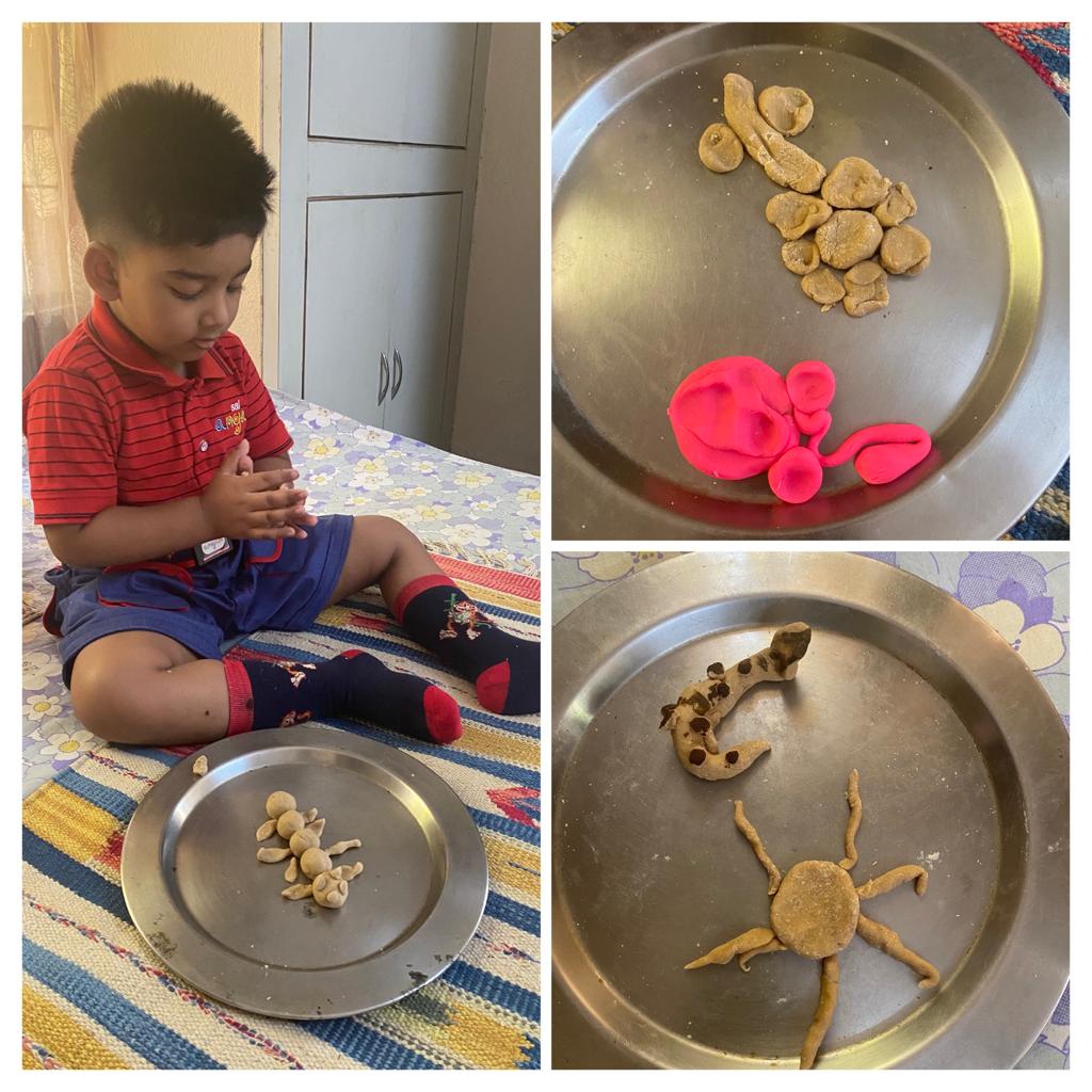 SAI_Edu_In's tweet photo. An activity with dough was conducted for students of Nursery through virtual mode.They were ecstatic to play, explore & experiment with the colourful dough and flour dough, creating beautiful objects from it.
#PlayDough #FingerRollActivity #MultisensoryLearningApproach https://t.co/SRVO7buw21