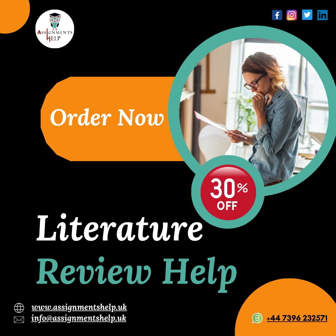 AssignmentsHe59's tweet image. The literature review is done on a subject area of the research writings or other sources. Moreover, It addresses the research gap in the literature.

#literaturereview #literaturereviewhelp #literaturerivewwritinghelp #literaturereviewwriting #literaturerivewhelp