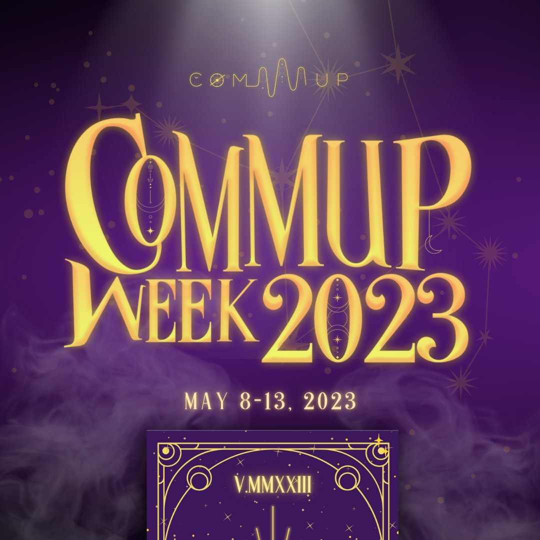 commupcebu's tweet photo. The stars have aligned and the constellations have foreseen the future. ✨✨✨
Our fate is finally revealed! 🧙♀️🧙♂️
Welcome to COMMUP Week 2023, where our cards will define beyond the cosmos! ✨ 💫
#COMMUPWeek2023
#BeyondTheCosmos https://t.co/1tTZ5zG2Of