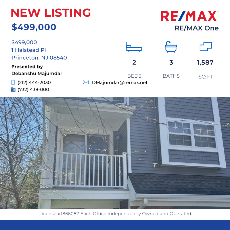REMAX_ONE's tweet photo. Award winning schools. Very close to Princeton Junction train station. Close to multiple parks, library, grocery , Windsor Athletic Club, Ma...

Click here for details:
https://t.co/yTOelgyIfv https://t.co/Cek5svDbRH