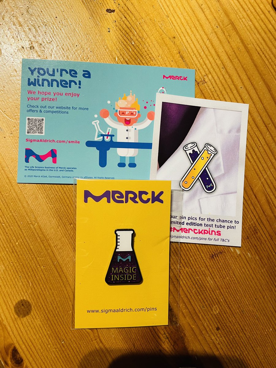 Thank you for this very cute pin! I love it! #merckpins <a href="/merckgroup/">Merck</a> <a href="/Merck_lifesci/">Merck Life Science</a>