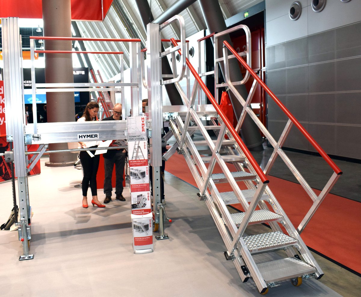IndBereich's tweet photo. Technische Sicherheit: Rutschfest in luftigen Höhen 

https://t.co/zqFM4EAKJy #Steigleitern #Logimat @LogiMAT_Messe #Hymer #Steigtechnik https://t.co/HZsAvJ2CBX