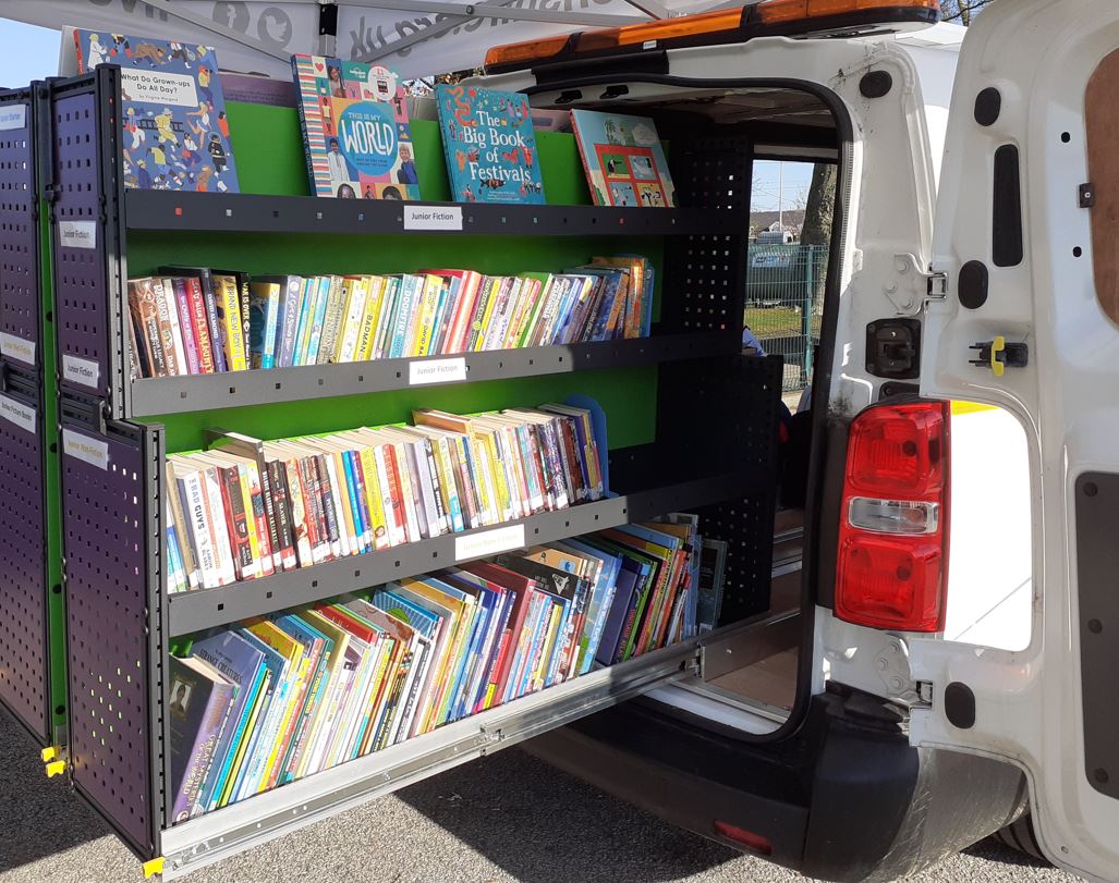 onceuponashire's tweet photo. Library events team were out on the road with our e-van pop-up library yesterday visiting Rothienorman School. Fantastic book borrowing, Bookbug, and story time activities were delivered to all classes. https://t.co/nPX4QZEwCL