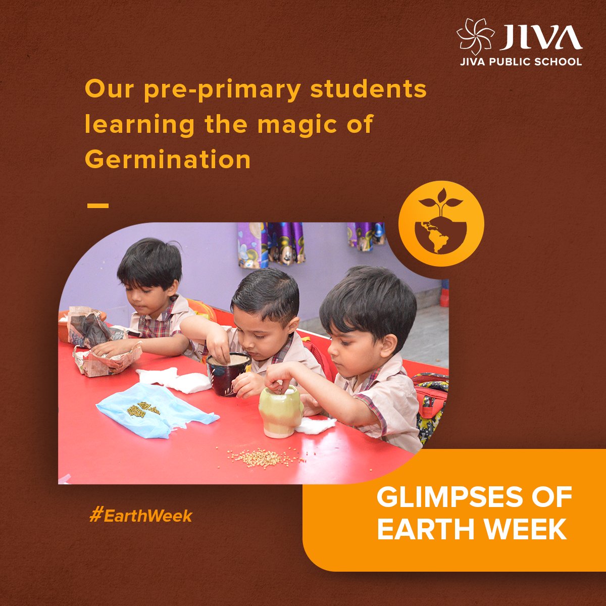 The pre-primary and primary students got their hands dirty with our exciting #plantation and #germination activity organised at #JivaPublicSchool and learned about the importance of plants and the joy of nurturing them.
#trees #growmoretrees #saveearth #saveenvironment #earthweek