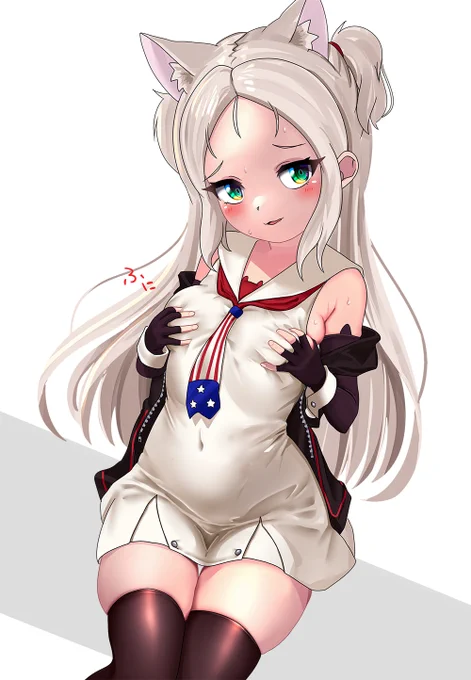 シムスの胸の柔らかさを練習したかったお話#アズールレーン #AzurLane FANBOXに差分があるとかないとか 