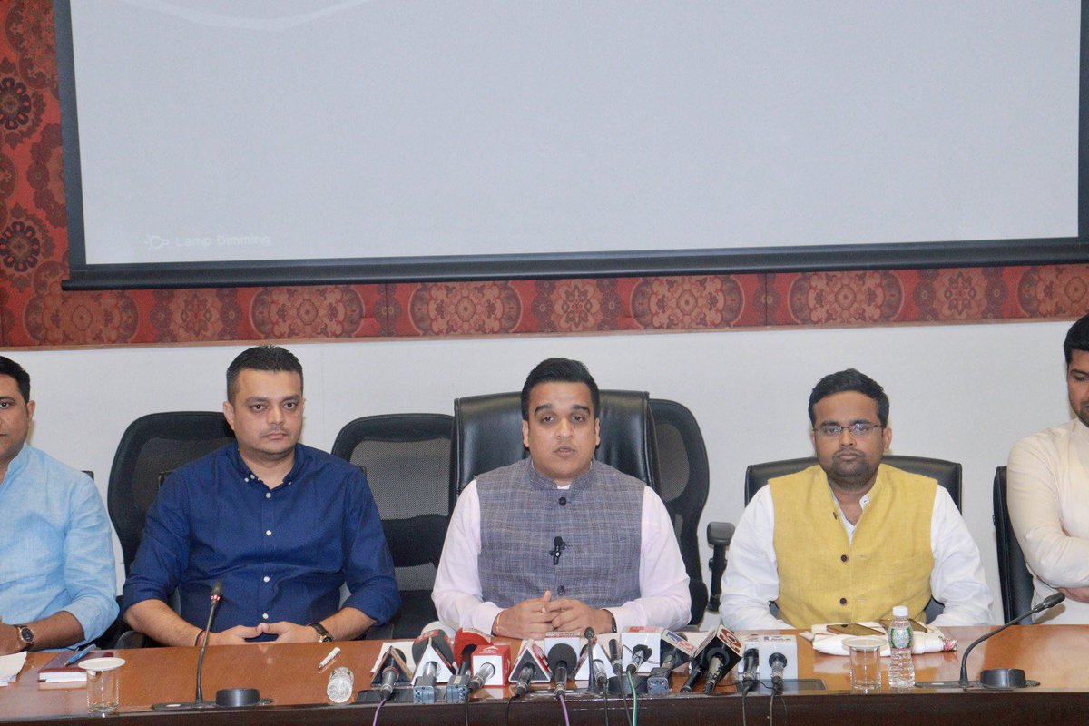 Today, in the esteemed presence of MoS Shri <a href="/sanghaviharsh/">Harsh Sanghavi</a> ji, launched the Y20 poster and also released the specific number for registrations.