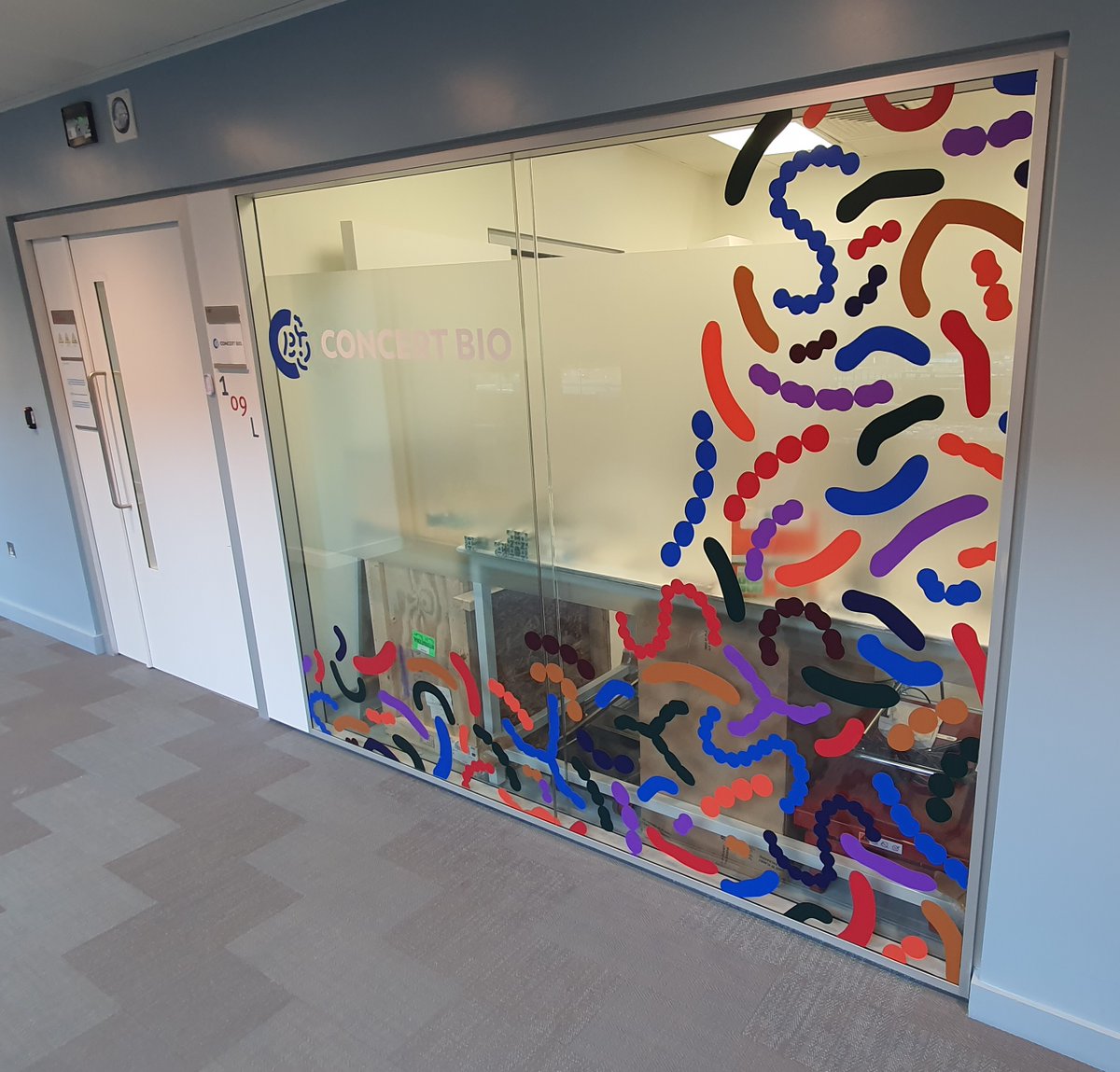 Introducing our new microbiome lab decal! We think it's the perfect way to add some “culture” to the workspace as well as reminding us of the complex and amazing world of #microbes!
#Microbiome #LabDecor #ScienceHumor #LabLife  #culture