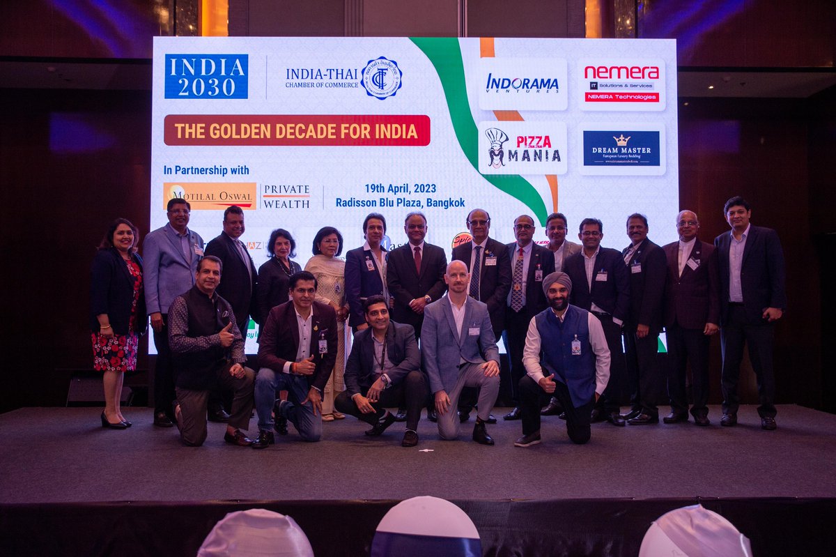 MotilalOswalPW's tweet photo. #WinningWithKnowledge
MOPW in partnership with @ITCCBKK, organized an insightful panel discussion on India’s Golden Decade in #Bangkok. The Ambassador of India to Thailand @nageshsinghIFS graced the event with his presence.
#MotilalOswal #WealthManagement https://t.co/RLGxknx4YV