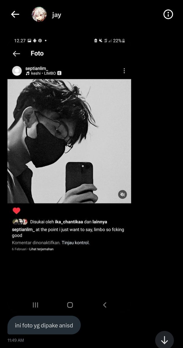 akaepollo's tweet image. hallo jadi kaé disini mau ngespill salah satu akun anitwt yang mengclaim foto orang lain sebagai diri dia alias faker yaitu @deeeeenji.

buat yang menjadi korban yaitu pacar kak @gaenutz yg bernama ian 🙏🏻, berikut THREAD nya serta bukti bukti dari pacar kak ian
