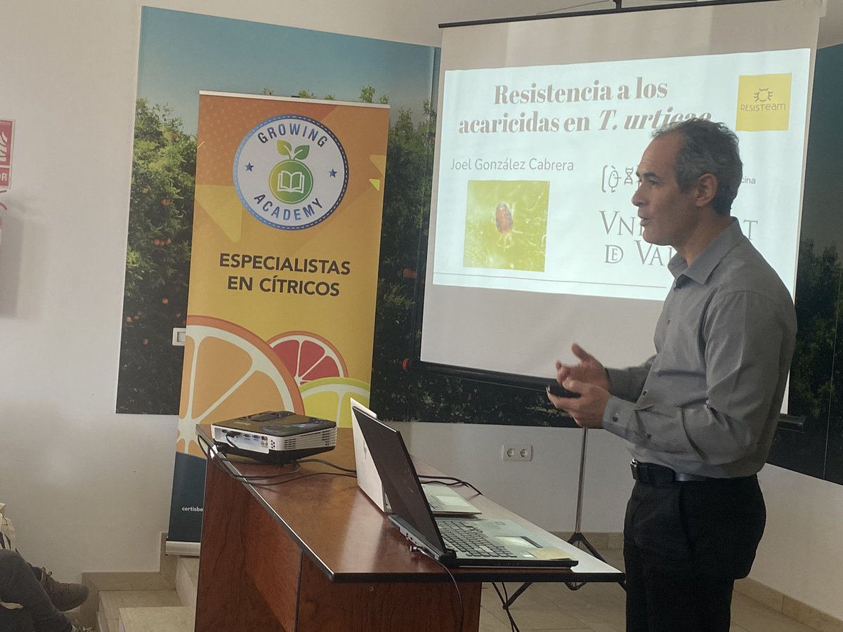 Joel González-Cabrera, Investigador y Profesor Asociado de la <a href="/UPV/">Universitat Politècnica de València</a> 
🔝  Mecanismos de Resistencia de los #ácaros 🕷️ en #cítricos.

#EspecialistasEnCítricos 🍊🍋