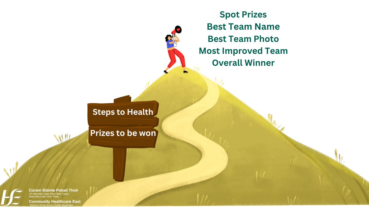 HSE Community Healthcare East (@ch6east) on Twitter photo 📢Calling all CH East staff
Sign up for this year’s <a href="/hsesteps/">Steps to Health</a> to health challenge here: srs.hse.ie/fmi/webd/steps…
There are a number of local spot prizes to be won!
Email healthpromotioncheast@hse.ie or visit hse.ie/stepschallenge/ to find out more. 📢Calling all CH East staff
Sign up for this year’s <a href="/hsesteps/">Steps to Health</a> to health challenge here: srs.hse.ie/fmi/webd/steps…
There are a number of local spot prizes to be won!
Email healthpromotioncheast@hse.ie or visit hse.ie/stepschallenge/ to find out more.