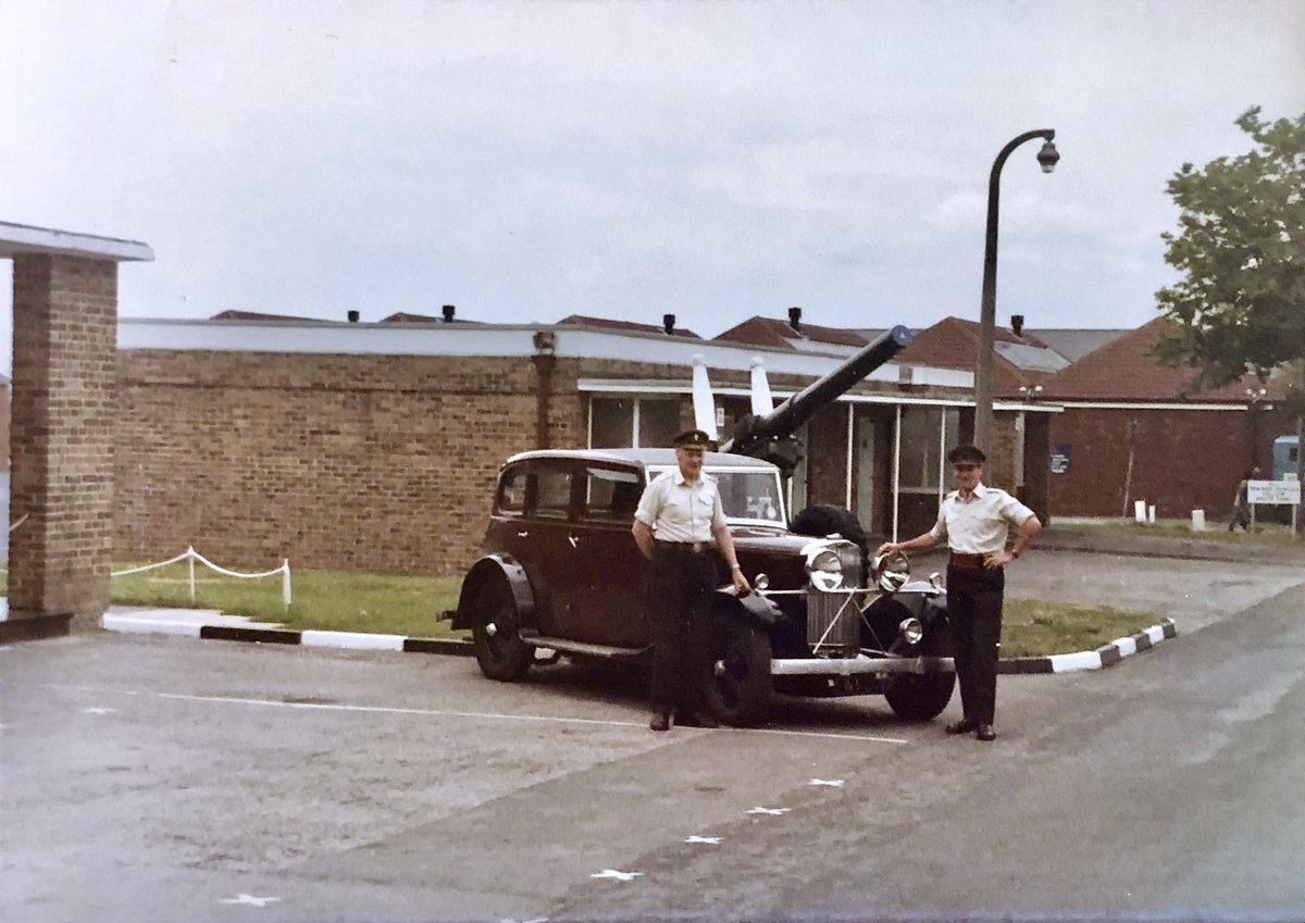 v8oholic's tweet photo. Mid 1980s, when my dad took his 1933 Talbot to work. Long before the 1990s repaint to red and black. Bonus FD Victor 2000 auto content too 😀 #TalbotThursday 🏁 https://t.co/WhK27xqj6F