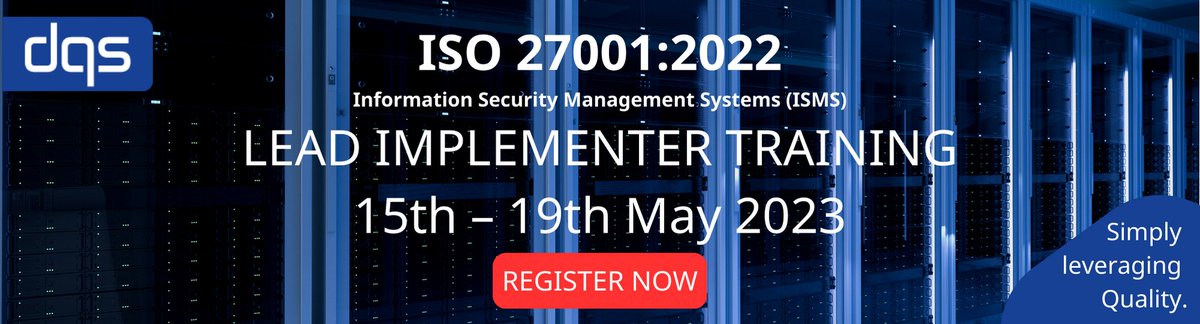 forensicworx's tweet photo. Remember to Register Now for ISO 27001:2022 - Information Security Management Systems (ISMS).
Click here to register: https://t.co/b4eZqmyxS3

#informationsecurity #isms #iso27001certification #cybersecurity #southafrica #dqs #gauteng https://t.co/Df9L4U7uIo