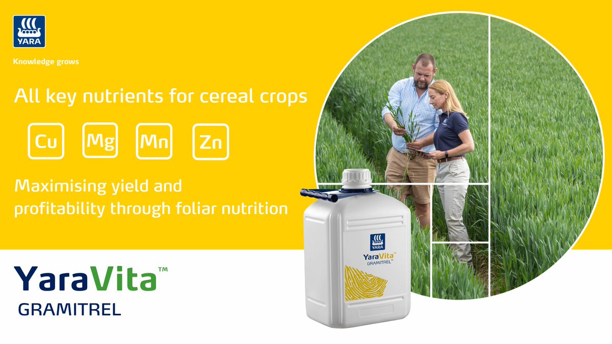 Yara_UK's tweet photo. ALL nutrients play a crucial role in #plant #health and #vitality 🌱

A deficiency of any #nutrient or micronutrient will result in loss of #yield and 'quality. 

Find out more about #foliar fertilisers - https://t.co/y66PGy3u65

#GrowTheFuture #KnowledgeGrows https://t.co/k4tzQt39k2