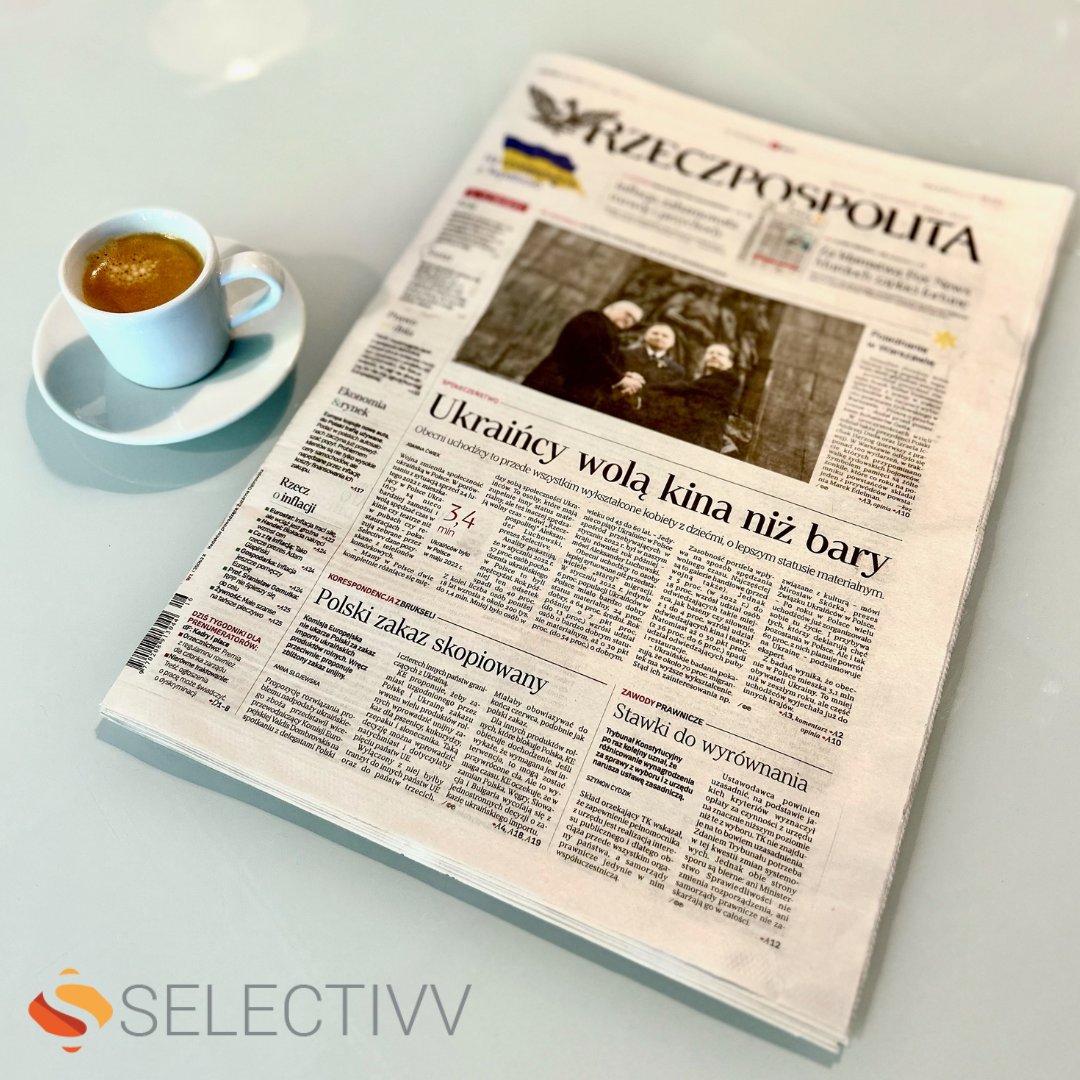 selectivv's tweet photo. 🔍🇺🇦Analiza raportu Selectivv Data Tank na okładce @rzeczpospolita. Jak po roku od wybuchu wojny zmieniła się społeczność Ukraińców w PL? #Insight na podstawie #mobile #bigdata  w dzisiejszym wydaniu "Rzepy".

👉https://t.co/5llBUr7wWX

#selectivv #datatank #ukraina #wojna https://t.co/LVVIGyJx5d