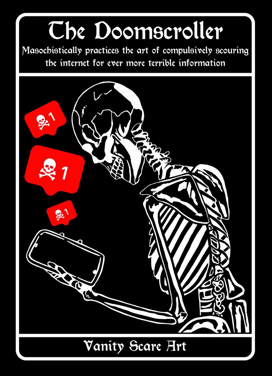 Very limited Doomscroller T's left now

If you want one I would recommend you grab it now, I will restock but I will need to wait until I have funds to get another batch

Screen-printed on gilden softstyle T-shirts

Link to shop below 👇