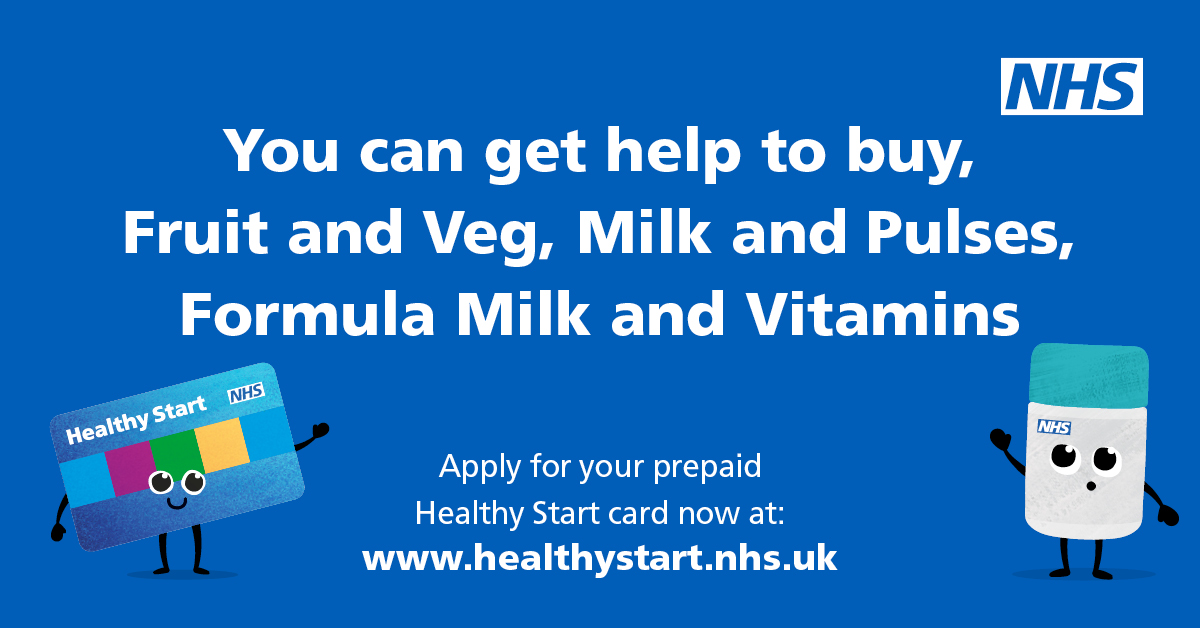 @cornwallcouncil (@cornwallcouncil) on Twitter photo 🍼🍌 Are you entitled to a <a href="/NHSHealthyStart/">NHS Healthy Start Scheme</a> card to help buy fruit, vegetables and milk for children under four?
A pre-paid card that's topped up every four weeks is available for eligible families.
It’s quick and easy to apply online ➡️ healthystart.nhs.uk 🍼🍌 Are you entitled to a <a href="/NHSHealthyStart/">NHS Healthy Start Scheme</a> card to help buy fruit, vegetables and milk for children under four?
A pre-paid card that's topped up every four weeks is available for eligible families.
It’s quick and easy to apply online ➡️ healthystart.nhs.uk