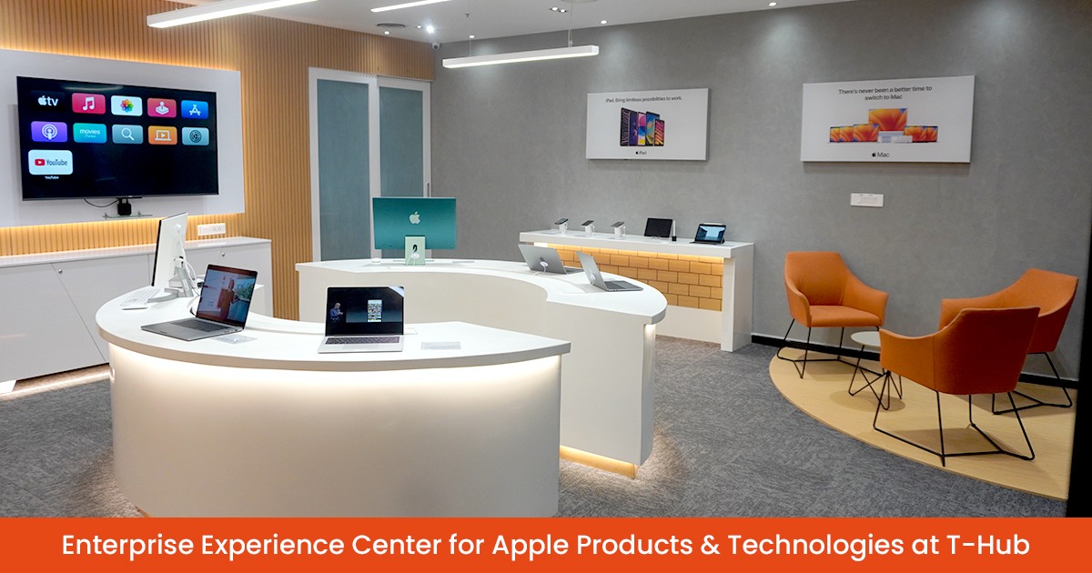 conqtech's tweet photo. Unveiled the Enterprise Experience Center for #Apple Products &amp; Technology at T-Hub, aimed at benefiting Start-ups and Enterprises by providing them with hands-on experience.

#THub #EnterpriseExperienceCenter #technology #productivity #startups #experience #thankyou #event https://t.co/KhdQ7sMigA