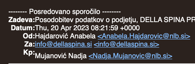 marinmedak's tweet photo. Danes smo dobili zanimiv in sofisticiran phishing. 
Mi pomaga kdo razložit kakšen je mehanizem?

Oba maila imata (100%) legit NLB končnico. Če bi mi izpolnili njihov obrazec in poslali, to ne bi šlo nikamor kot na 2 maila od https://t.co/9xbyUWH8Yw. A to pomeni, da so NLBju shekali serverje in ustvarili dva nova maila do katerih imajo dostop? 

Kaj jih izdaja:
- nimamo NLB računa
- prvi staven o zaupnem
- malo faljena imena
- dokumenti v priponki so brez glave
- poslana dva enaka PDFja, kao za dve osebi