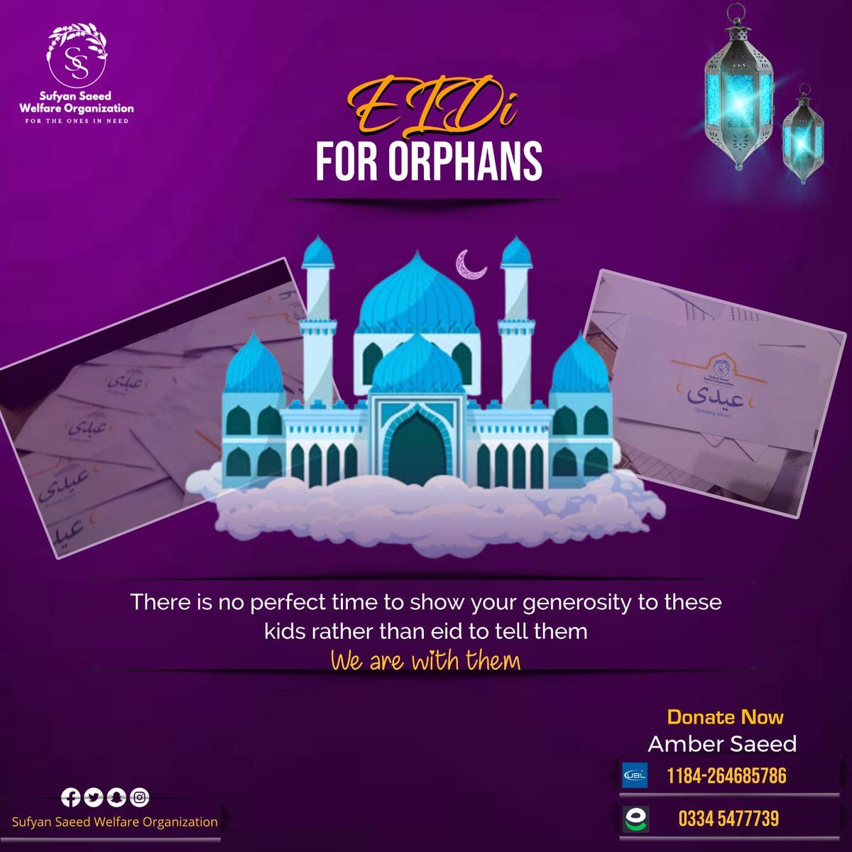 WelfareSufyan's tweet photo. Let's goodbye Ramadan " *مع السلامة* *Ma’a salama* " with a good deed and pray to meet again next year. 🤲🏻🤲🏻
What else could be except *عیدی* "for orphan . 🫶
#عيد_الفطر_المبارك
#Welfare
#SSWO
#Eidulfitr
#Eiddrive https://t.co/pfiNVpePqA