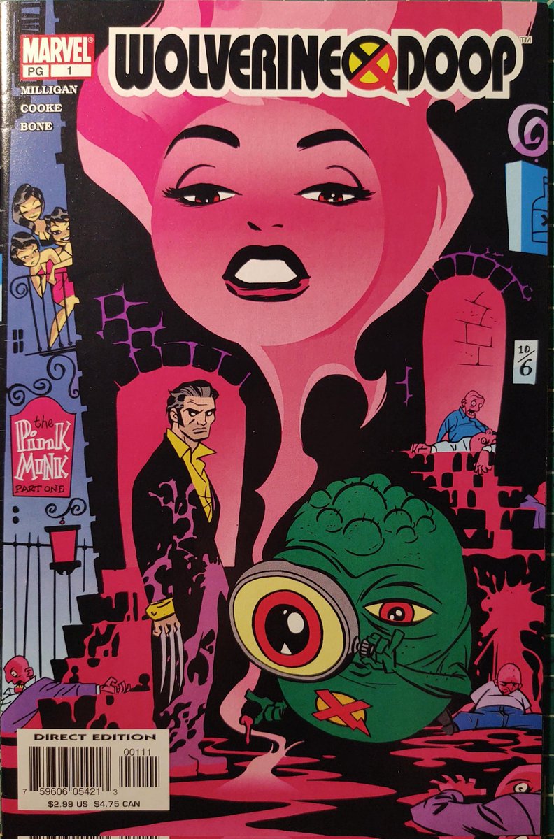 Drew90888211's tweet photo. Wolverine & Doop 1&2 by Peter Milligan, Darwyn Cooke, J Bone, and Laura Allred with letters by Blambot's Nate Piekos. This is a really good looking comic #MarvelComics #petermiligan #darwyncooke #jbone #lauraallred #natepiekosofblambot https://t.co/jdC7i1J01Q