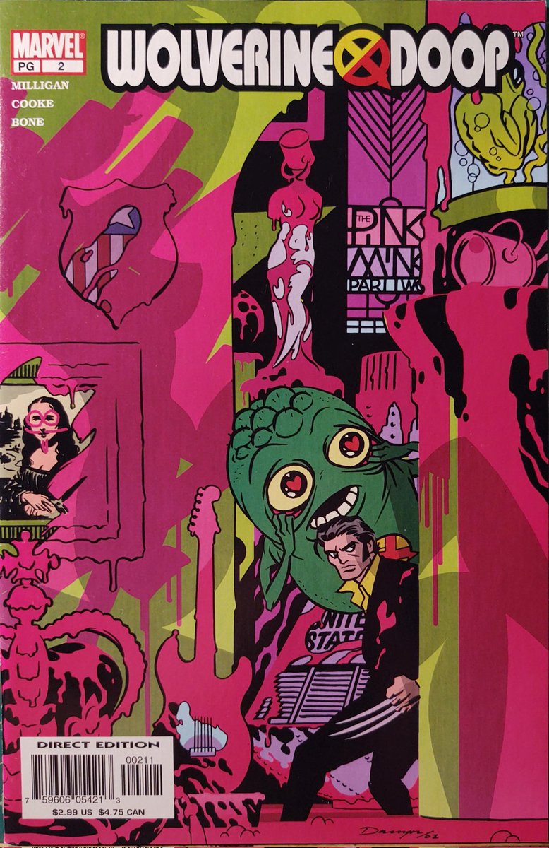 Drew90888211's tweet photo. Wolverine & Doop 1&2 by Peter Milligan, Darwyn Cooke, J Bone, and Laura Allred with letters by Blambot's Nate Piekos. This is a really good looking comic #MarvelComics #petermiligan #darwyncooke #jbone #lauraallred #natepiekosofblambot https://t.co/jdC7i1J01Q