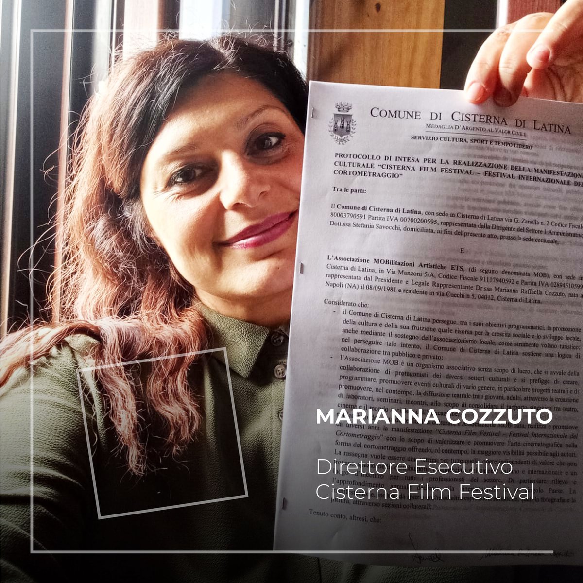 CisternaFF16's tweet photo. Lunedì abbiamo firmato un protocollo d’intesa con l’Amministrazione del Comune di Cisterna di Latina per il Cisterna Film Festival, è un momento che aspettavamo da anni. https://t.co/uLu74Dcv9E https://t.co/AhlXqtOTGa