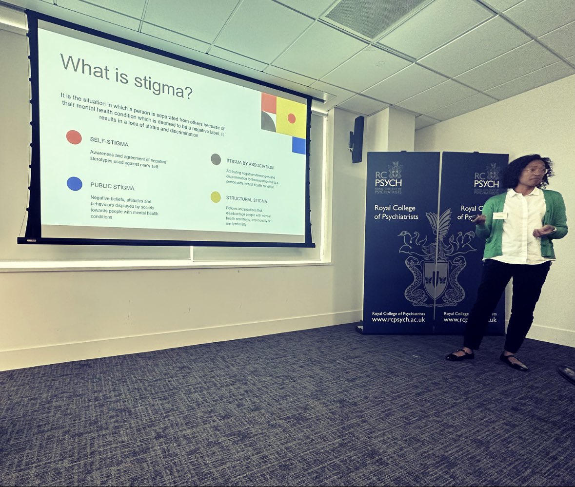 Pospo's tweet photo. Dr @SalisburyMH in action as she shares what we can improve mental health by addressing stigma
#springconference2023 https://t.co/uGYWP5MQvU