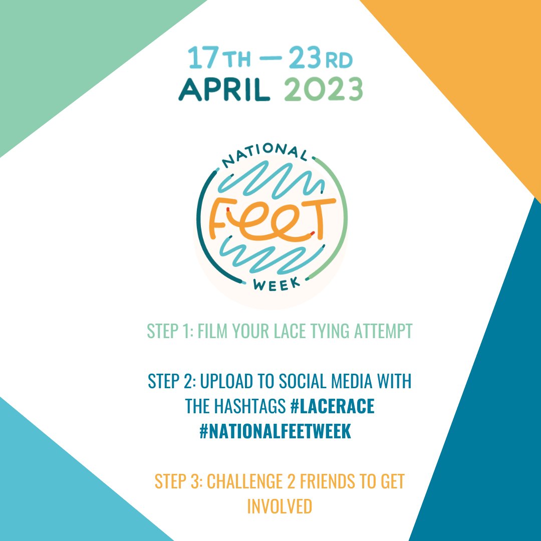 For #nationalfeetweek we are asking people to take part in #lacerace 🦶🥳

⬇️⬇️