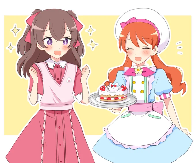 デパプリとプリアラのコラボしないかなぁと思って描いてたやつ‥‥ 