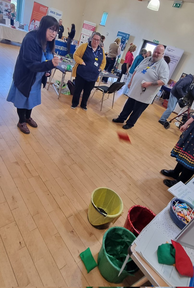 SedgemoorMas's tweet photo. At the Dementia Wellbeing Service Roadshow. Caught up with the wonderful @Dementia_D_Team. We're also asking people to join in with our activities - plenty of sweets as prizes! #dementia #dementiasomerset #memoryassessment https://t.co/0lCVDehI21