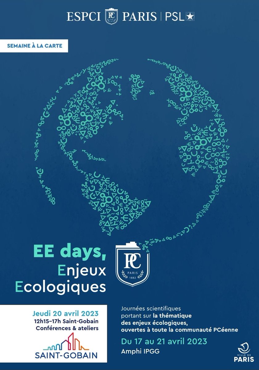 ESPCI_Paris's tweet photo. Suite des #EEdays, avec une session construction durable avec @saintgobain ! Des ateliers dédiés à l'analyse de cycle de vie, au recyclage ou l'innovation en matière d'isolation. Avec Marie Lamblet (117e) marraine de la 141e et dir. scient. adj. de Saint Gobain recherche Paris. https://t.co/55gP3q3wq2