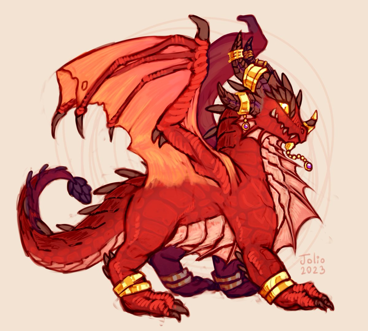 DruidOnity's tweet photo. Alexstrasza redraw. https://t.co/ggtUAuP3ju